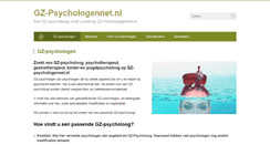 Desktop Screenshot of gz-psychologennet.nl