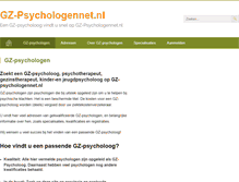 Tablet Screenshot of gz-psychologennet.nl